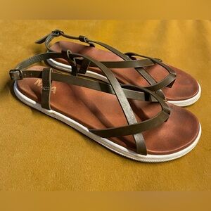 MIA Elana Sandals Olive Green Size 7.5